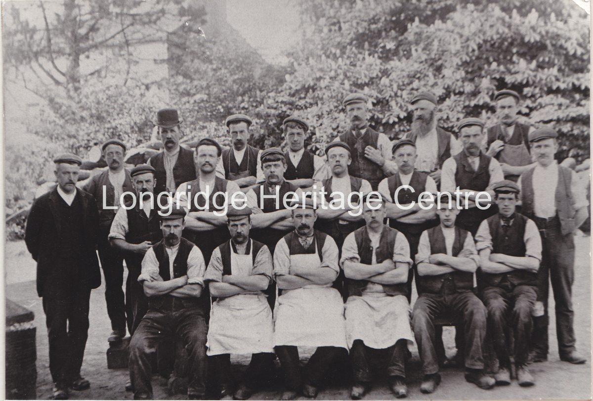 202 - Chipping Chair Works - A group of workmen including H.J.Berry - 1900